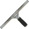 Unger 18" W Straight Rubber Floor Squeegee Without Handle, Black/Silver