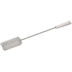 Vikan Medium Bristle, Straight Handled Tube And Valve Brush, 2 X 19.9 Inch, White