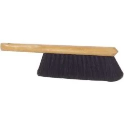 Tough Guy Bench Brush: Soft, Horsehair Bristle, 5 1/4 In Handle Lg, 8 In Brush Lg, Black