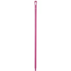 Vikan Heavy Duty Plastic Handle For Broom, Squeegee, Or Scraper, 51 Inch, Pink