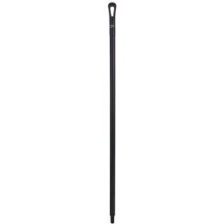 Vikan Heavy Duty Plastic Handle For Broom, Squeegee, Or Scraper, 51 Inch, Black
