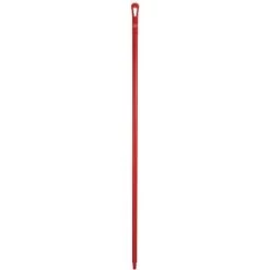 Vikan Heavy Duty Plastic Handle For Broom, Squeegee, Or Scraper, 67 Inch, Red