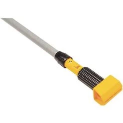 Rubbermaid Wet Mop Handle, Clamp Mop Connection Type, Gray, Fiberglass, 54" Handle Length