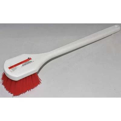 Scrub Brush: Polyester Bristles, Polypropylene Handle, 3 In Brush Lg, 17 In Handle Lg, Red 1 Scrub Brush: Polyester Bristles, Polypropylene Handle, 3 In Brush Lg, 17 In Handle Lg, Red