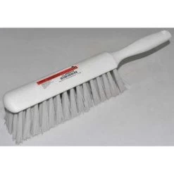 Bench Brush: Polyester Bristles, Plastic Handle, 8 In Brush Lg, 5 In Handle Lg, White