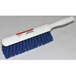 Bench Brush: Polyester Bristles, Plastic Handle, 8 In Brush Lg, 5 In Handle Lg, Blue, Soft