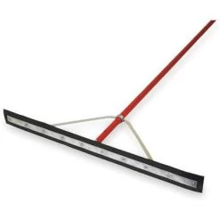 Tough Guy 36"W Straight Neoprene Floor Squeegee With Handle, Black