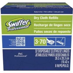 Swiffer Sweeper Refills, Cloth Head Material, 8" Length, PK 6