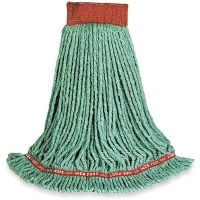 Rubbermaid Wet Mop: Synthetic, 28 Oz Dry Wt, 5 In Headband Size, Green 1 Rubbermaid Wet Mop: Synthetic, 28 Oz Dry Wt, 5 In Headband Size, Green