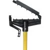 Tough Guy Wet Mop Handle, Quick Change Mop Connection Type, Yellow, Fiberglass, 62" Handle Length