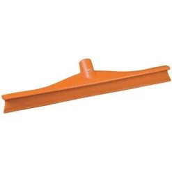 Vikan Single Blade Rubber Floor Squeegee Head, 16 Inch, Orange