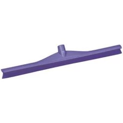 Vikan Floor Squeegee: Rubber Blade, 24 In Blade Wd, Plastic Frame, No Handle, Single, Purple