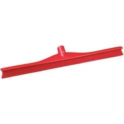 Vikan Single Blade Rubber Floor Squeegee Head, 28 Inch, Red