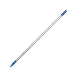 Tough Guy Color Coded Handle: 49 57/64 In Broom Handle L, Acme Thread, Blue, Aluminum