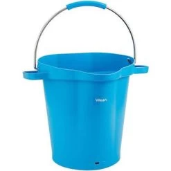 Vikan 5 Gallon Plastic Bucket / Cleaning Pail, Blue