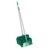 Remco Lobby Broom And Dust Pan: 37 In Broom Handle Lg, Polyester, Green Bristle, Green Dust Pan
