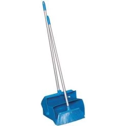 Cleaning tool store 2 Remco Lobby Broom And Dust Pan: 37 In Broom Handle Lg, Polyester, Blue Bristle, Blue Dust Pan