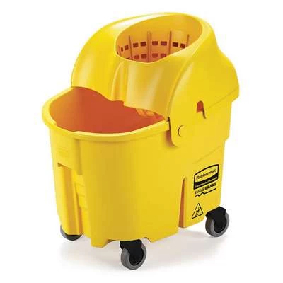 Rubbermaid Yellow Polypropylene Mop Bucket And Wringer, 8 3/4 Gal 1 Rubbermaid Yellow Polypropylene Mop Bucket And Wringer, 8 3/4 Gal