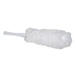 Tough Guy Duster, Microfiber Head Material, 18-1/4" Length, Flexible, White