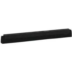 Vikan Replacement Squeegee Blade: 16 In Squeegee Blade Wd, Foam Rubber, Black, Straight Double Blade