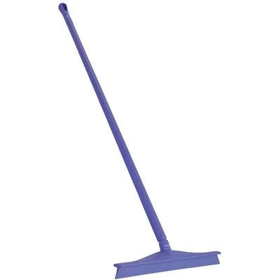 Vikan Floor Squeegee: Rubber Blade, 24 In Blade Wd, Plastic Frame, 59 In, Single, Purple 1 Vikan Floor Squeegee: Rubber Blade, 24 In Blade Wd, Plastic Frame, 59 In, Single, Purple