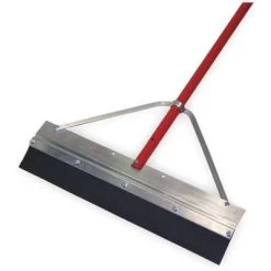 Tough Guy 24" W Straight Neoprene Floor Squeegee With Handle, Black