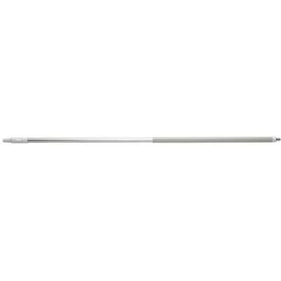 Vikan White European Thread Aluminum Waterfed Broom Handle, Length 61" 1 Vikan White European Thread Aluminum Waterfed Broom Handle, Length 61"