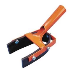 Tough Guy 2.5" W U Shaped Neoprene Floor Squeegee Without Handle, Black/Orange