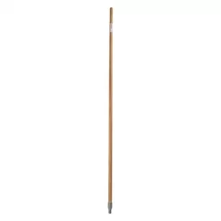 Tough Guy Handle: 60 In Broom Handle L, Acme Thread, Natural Wood, Bamboo