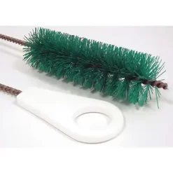 Pipe Brush: Nylon Bristles, Plastic Handle, 1 1/2 In Brush Dia., 5 In Brush Lg, Green