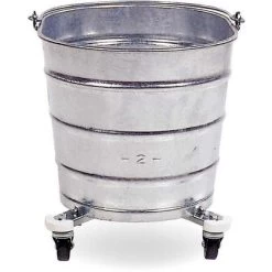 Tough Guy 6-1/2 Gal. Steel Mop Bucket, Silver