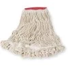 Rubbermaid Wet Mop: Cotton, 18 Oz. Dry Wt, 5 In Headband Size, White, Launderable