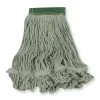 Rubbermaid Wet Mop: Synthetic, 16 Oz. Dry Wt, 5 In Headband Size, Green
