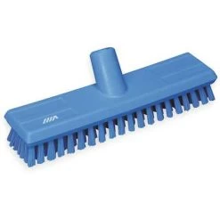 Vikan Extra Stiff Bristle Deck Scrub Brush Head, 2 X 11 Inch, Blue