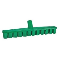 Vikan Stiff Bristle Multi-Surface Deck Scrub Brush Head, 3 X 12 Inch, Green