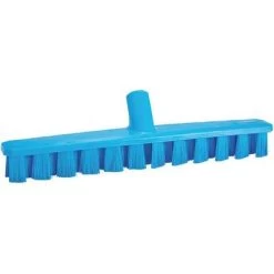 Vikan Stiff Bristle Multi-Surface Deck Scrub Brush Head, 3 X 12 Inch, Blue