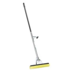 Ability One Snap On Sponge Wet Mop Head And Handle, Yellow, 48" Handle Length