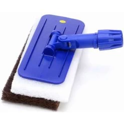 Tough Guy Blue Swivel Pad Holder, Length 10", Width 4-1/2", 1 EA -Cleaning tool store PI Asset 1375528