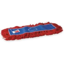 Tough Guy Dust Mop: Nylon/Polyester, 25 1/2 In L, Launderable, 1 In Dp