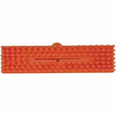 Vikan Extra Stiff Bristle Deck Scrub Brush Head, 2 X 11 Inch, Orange 2 Vikan Extra Stiff Bristle Deck Scrub Brush Head, 2 X 11 Inch, Orange - Image 2