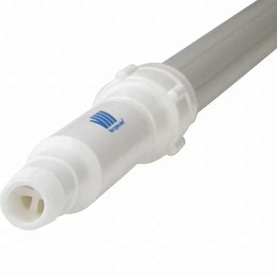 Vikan White European Thread Aluminum Waterfed Broom Handle, Length 63" To 114" 2 Vikan White European Thread Aluminum Waterfed Broom Handle, Length 63" To 114" - Image 2