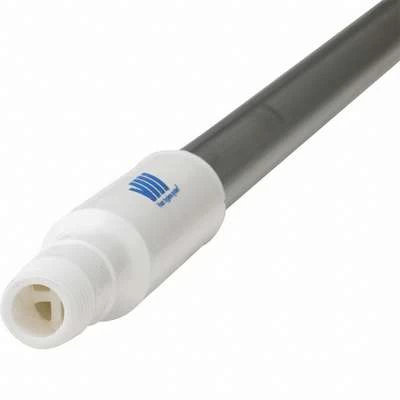 Vikan White European Thread Aluminum Waterfed Broom Handle, Length 61" 2 Vikan White European Thread Aluminum Waterfed Broom Handle, Length 61" - Image 2