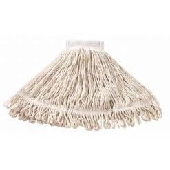 Rubbermaid Wet Mop: Cotton, 16 Oz. Dry Wt, 5 In Headband Size, White, Launderable -Cleaning tool store PI Asset 1985062