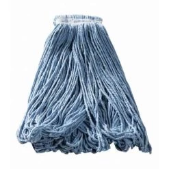 Rubbermaid Wet Mop: Synthetic, 28 Oz. Dry Wt, Universal Headband Size, Blue -Cleaning tool store PI Asset 1985198