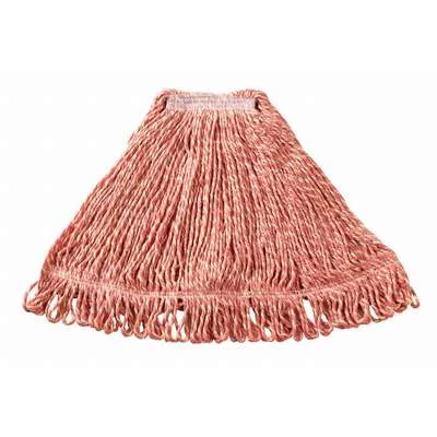 Rubbermaid Wet Mop: Synthetic, 18 Oz. Dry Wt, 1 In Headband Size, Red 2 Rubbermaid Wet Mop: Synthetic, 18 Oz. Dry Wt, 1 In Headband Size, Red - Image 2