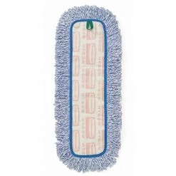 Rubbermaid Mop Pad: Microfiber, 18 In Frame Wd, Blue, Quick Change Connection -Cleaning tool store PI Asset 1988672