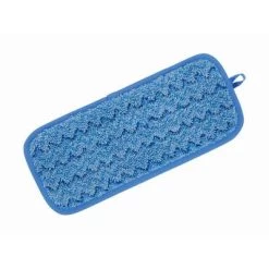 Rubbermaid Microfiber Quick Change 5" X 11" Wet Mop Head, Blue -Cleaning tool store PI Asset 1992752