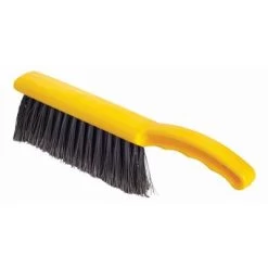 Rubbermaid 12-1/2" L Polypropylene Short Handle Bench Brush, Yellow -Cleaning tool store PI Asset 1993333