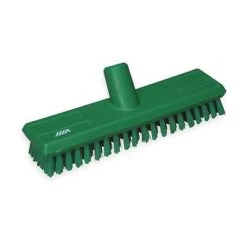 Vikan Extra Stiff Bristle Deck Scrub Brush Head, 2 X 11 Inch, Green