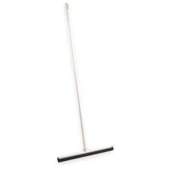 Vikan 28 Inch Double Blade Foam Floor Squeegee Head With 51 Inch Fiberglass Handle, White